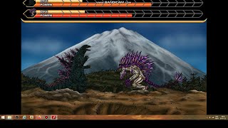 Godzilla 2000 Millennium Vs Krystalak  Godzilla Daikaiju Battle Royale [upl. by Nivej309]