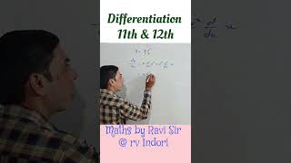 Differentiation  Derivatives  Class 11th amp12th Differentiation shorts derivatives trending [upl. by Misti683]