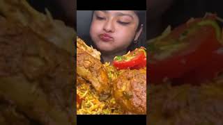 Chicken Biryani with leg piece eatingMaddyEats [upl. by Ahcorb]