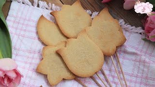 Cómo hacer galletas con palito 12I Piruletas de galleta  Biscuiți pe băț I Priscilas Cookies 🍭 [upl. by Cybill]