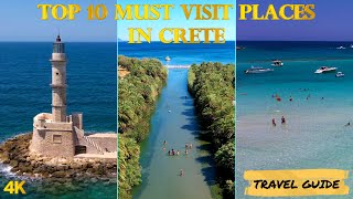 Greece Crete top 10 places you MUST visit in Crete Travel guide 4K [upl. by Huesman]