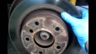 BMW Rear Brakes Replacement Rear Pads Rotors and Brake Sensor E46 3 Series [upl. by Claudina]