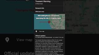 BreakingNews Tsunami Warning for the US West Coast [upl. by Aliek]