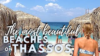 The MOST BEAUTIFUL BEACHES on THASSOS  Greece  Tour August 2022 [upl. by Aicenet392]