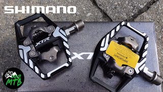 Shimano XTR Trail M9120 Pedals  Quick Check vs XTR Race M9000  Cleat SPD [upl. by Tut435]