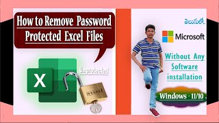 Remove Password from Excel Workbook  How to Unprotect Excel Worksheets [upl. by Lede362]