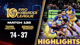 Thalaivas End Campaign with Massive Win Over Maninders Warriors  PKL Match 126 Highlights [upl. by Wendolyn]