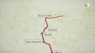 Tour PoitouCharentes 2022  Parcours Etape 5 entre Mansle 16 et Poitiers 86 [upl. by Attikram]