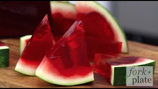 How to Make Watermelon JellO Shot Slices [upl. by Kalina]