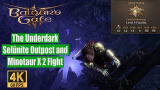 Baldurs Gate 3 Walkthrough The Underdark Selûnite Outpost and Minotaur X 2 Fight [upl. by Stulin7]