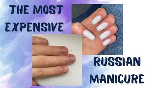 Russian beauty salon The most expensive manicure [upl. by Ing]