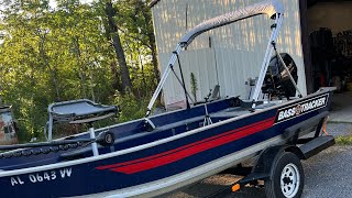 Bass Tracker UPGRADE Bimini Top [upl. by Evvy418]