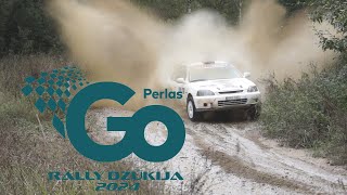 2024 Perlas Go Rally Dzūkija  max attack on slippery rodes [upl. by Anehs]