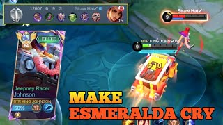 TOP GLOBAL JOHNSON TANK TUTORIAL❗MAKE ENEMY UNTIL ANNOYED 🤣 PART 1 LOCK ESMERALDA [upl. by Clywd]