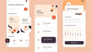 Best 20 Example UIUX Design For Mobile App  UIUX Animation Design [upl. by Kelwin]