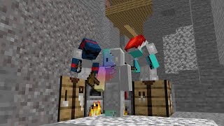 neutralaim  Minecraft Caves amp Cliffs Challenge VS 2 Hunters [upl. by Conchita77]