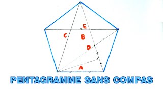 comment dessiner un pentagramme sans compas [upl. by Lambard]