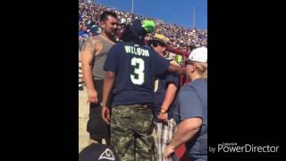 fans fighting at the La Rams vs Seattle Seahawks game PLUS Odell Beckham Jr acting a fool [upl. by Namia]