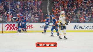 OILERS MICD UP  McDavid 1000th Point [upl. by Grannie]