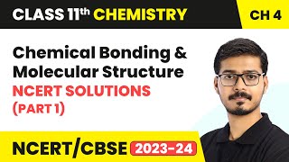 Chemical Bonding and Molecular Structure  NCERT Solutions Part 1  Class 11 Chemistry Ch 4 [upl. by Ohs328]