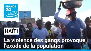 Haïti  33 000 personnes ont fui PortauPrince en deux semaines de violences • FRANCE 24 [upl. by Case]