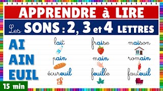 Apprendre à lire  Montessori  Les sons  Exercice de lecture les graphèmes de 2 3 et 4 lettres [upl. by Raoul]