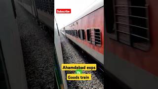 Do train ka raise a goods vs express shortvideo train indiantrains driverlesstrains trainset [upl. by Roberta]