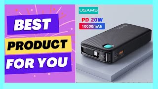 USAMS 20W Power Bank 10000mAh with Retractable Cable Powerbank [upl. by Suivatal611]