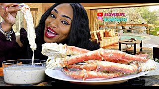 King Crab legs with Alfredo Sauce [upl. by Snebur]