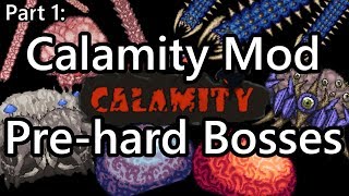 Modded Terraria  Calamity PreHardmode Boss Speedkill Revengeance Mode [upl. by Erdnael471]