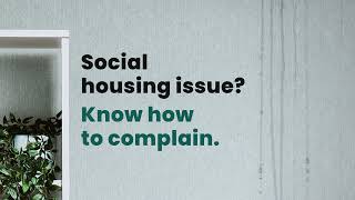 Social housing issue Know the steps to complain [upl. by Endys]