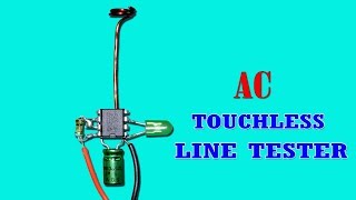 Simple Touchless AC Line Tester Circuit [upl. by Nyrhtak]