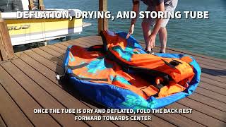 Tube Care for Beginners How to inflate deflate and store your HO Sports towable Tube [upl. by Sutit]