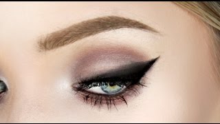 Smoky Cat Eye Makeup Tutorial  SUPER Easy  Stephanie Lange [upl. by Roberson]