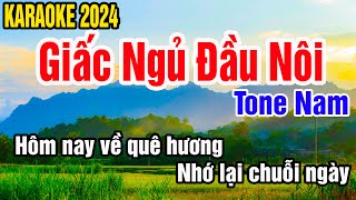 Giấc Ngủ Đầu Nôi Karaoke Tone Nam Nhạc Sống gia huy karaoke [upl. by Daly]