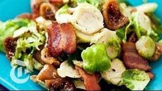 Thanksgiving Recipes Brussel Sprouts With Bacon and Figs  Mark Bittman  The New York Times [upl. by Binetta155]