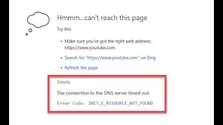 How to Fix INET E RESOURCE NOT FOUND Error on Windows 10 [upl. by Ginzburg]