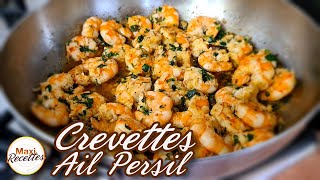 Crevettes à l’Ail et au Persil  Recette Facile et Rapide [upl. by Pammi556]