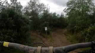 Caersws DH bike park English champs full run [upl. by Noirda719]