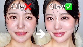 Oily❌ Dewy glowy ✅ ULTIMATE GLOW MAKEUP TUTORIAL [upl. by Eneleoj911]