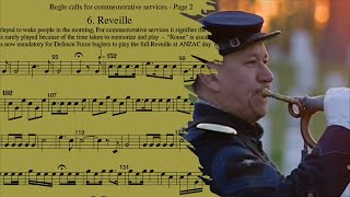 Full Reveille Bugle Calls on Trumpet Army Wake Up Trumpet  Reveille at Anzac Day [upl. by Gardner140]