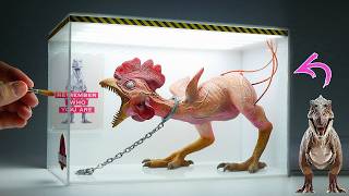 Diorama of a chicken turning into a TRex in the laboratory [upl. by Haropizt240]