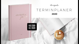 TERMINPLANER 2020  Terminkalender 2020 für Privat Nagelstudio Kosmetik Friseur von lovemynails [upl. by Ailam]