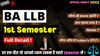 BA LLB 1st Semester  Books Exam Topics Syllabus Paper Module  Full Detail  ballb1semester [upl. by Thorny516]