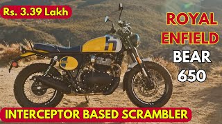 Royal Enfield Bear 650  Interceptor Based 650cc Scrambler  Review  FindingThrottle [upl. by Kostival682]