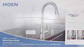 Moen Cadia MotionSense Wave Unboxing and Install [upl. by Annamarie780]