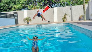 Drowning In Pool Prank On Boyfriend [upl. by Taub20]