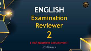 Online English Examination Review 2  with Questions and Answers on Oral Communication and Language [upl. by Ahseined205]