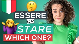 ESSERE or STARE 🇮🇹 Whats the Difference Italian VERBS for Beginners [upl. by Orazio]