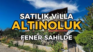 ALTINOLUK SATILIK VİLLA  FENER SAHİLDE  DENİZE 50 METRE  YENİ MASRAFSIZ  ÖN CEPHE  TRİPLEKS [upl. by Noda]